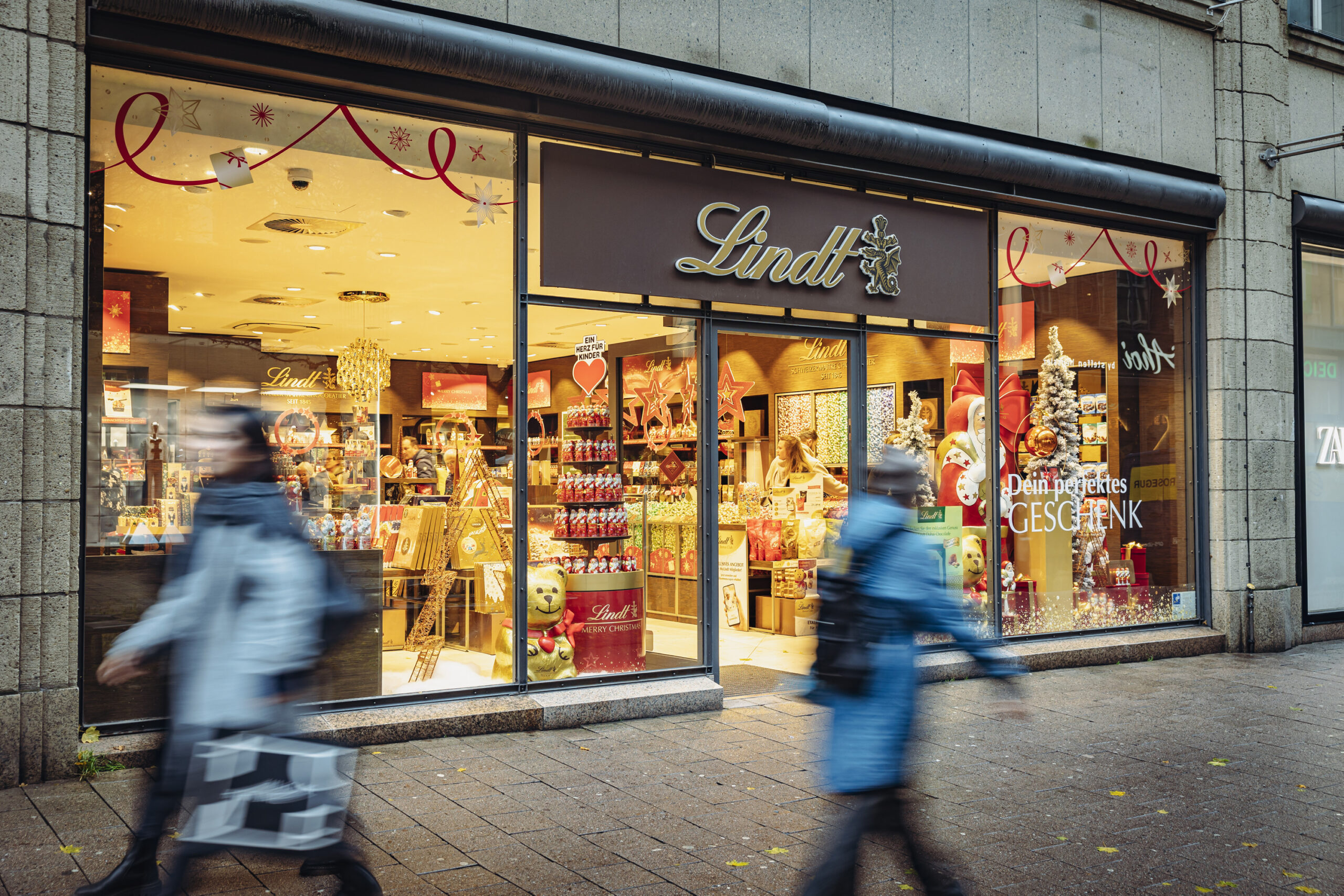 Der „Lindt“-Shop in der Spitalerstraße in Hamburg