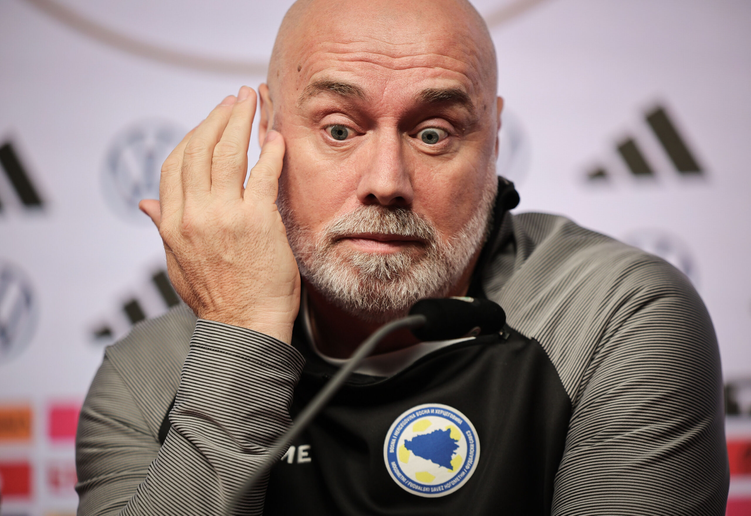 Sergej Barbarez auf der Pressekonferenz vor dem Nations-League-Spiel gegen Deutschland