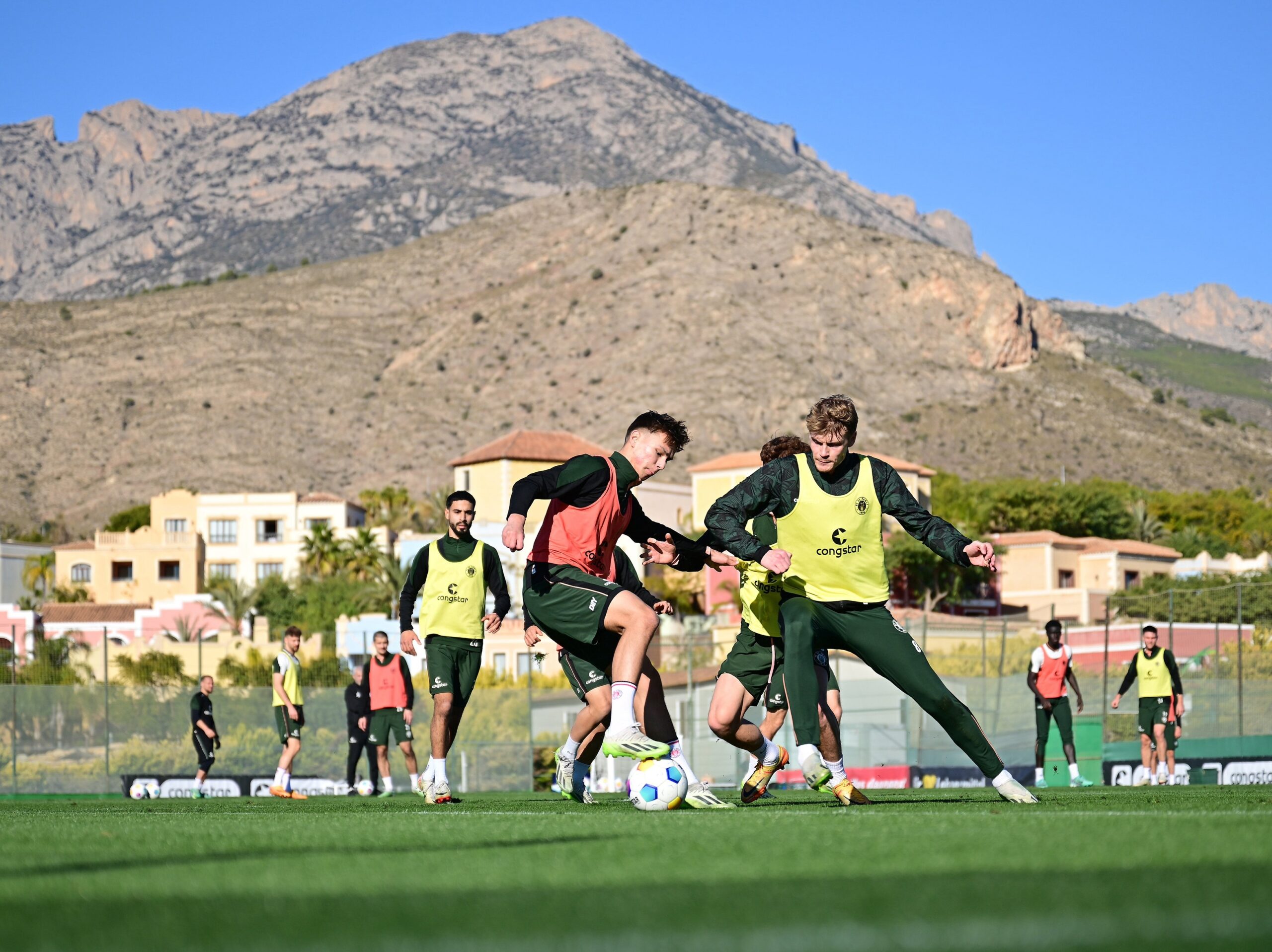 Trainingsspiel des FC St. Pauli in Benidorm