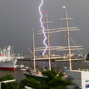 Wärmegewitter über Hamburg