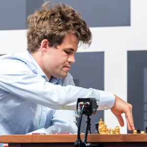 Magnus Carlsen im Duell mit Hans Niemann