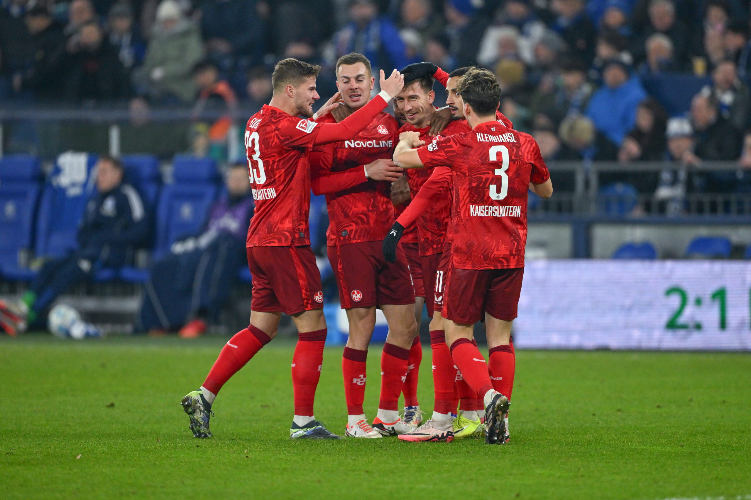 Kaiserslautern-Spieler jubeln