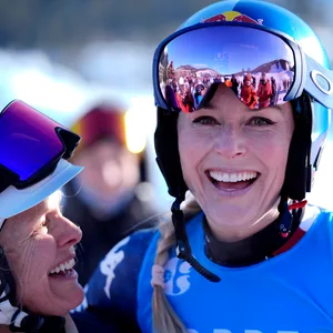 Lindey Vonn lacht