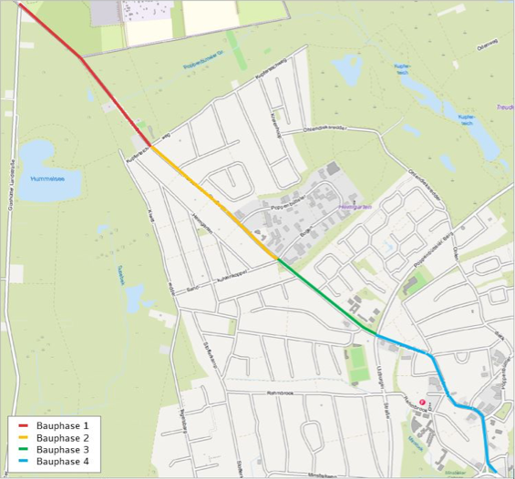 Übersicht Projektdarstellung Harksheider Straße, Stand 11.12.2024