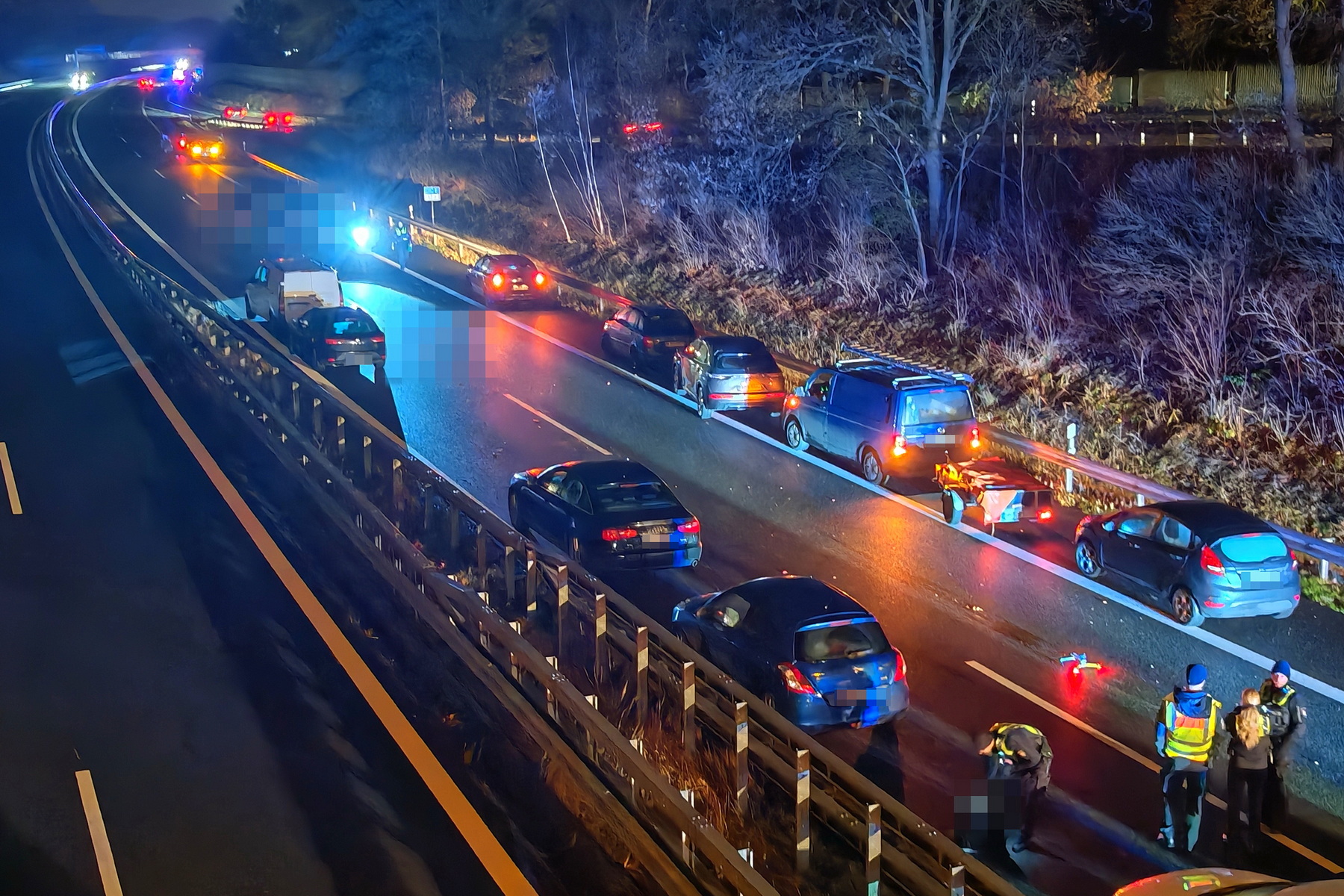 Unfall auf der A25