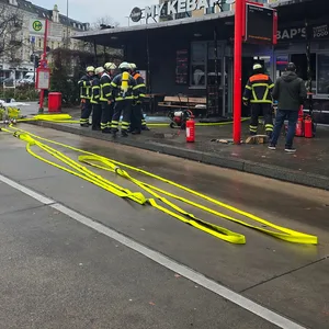 Der Dönerladen „My Kebap‘s“ wurde durch das Feuer schwer beschädigt.