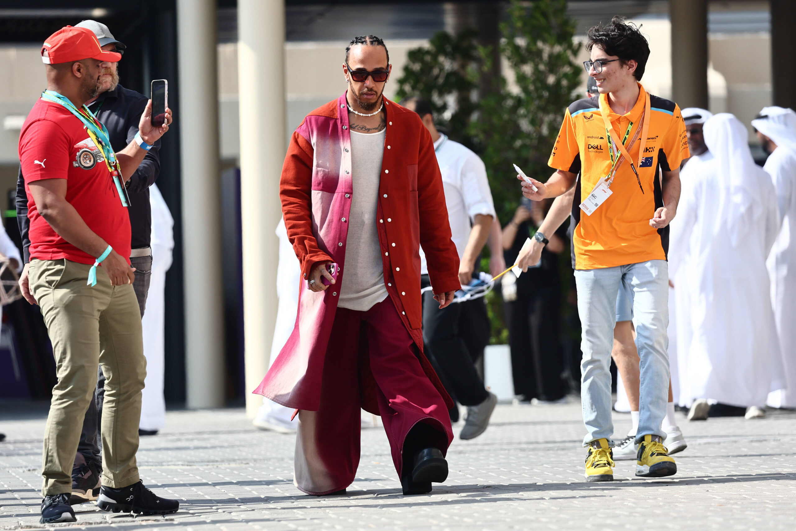 Lewis Hamilton in Abu Dhabi