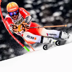 Justin Murisier beim Riesenslalom in Alta Badia
