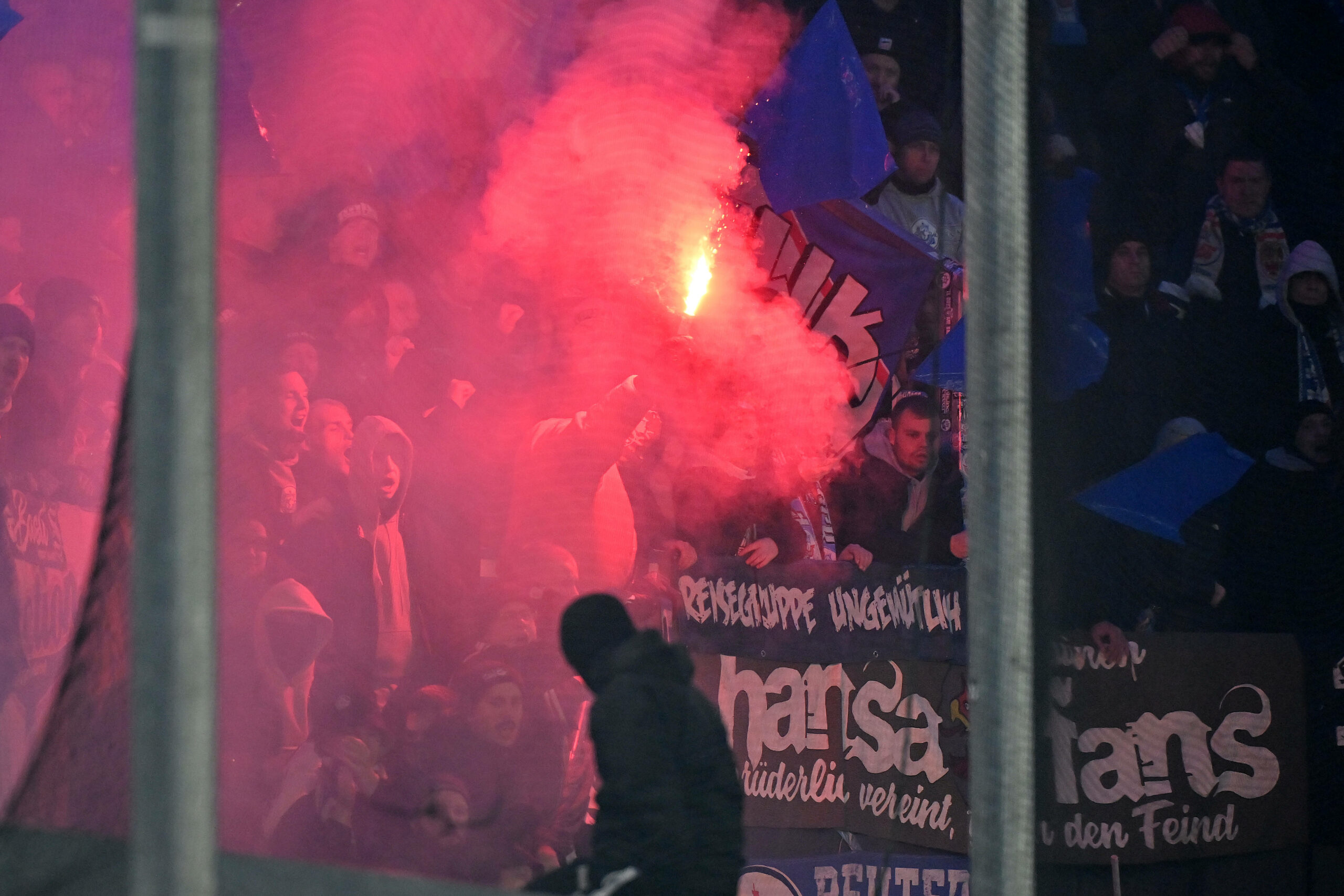 Hooligans von Hansa Rostock in Paderborn