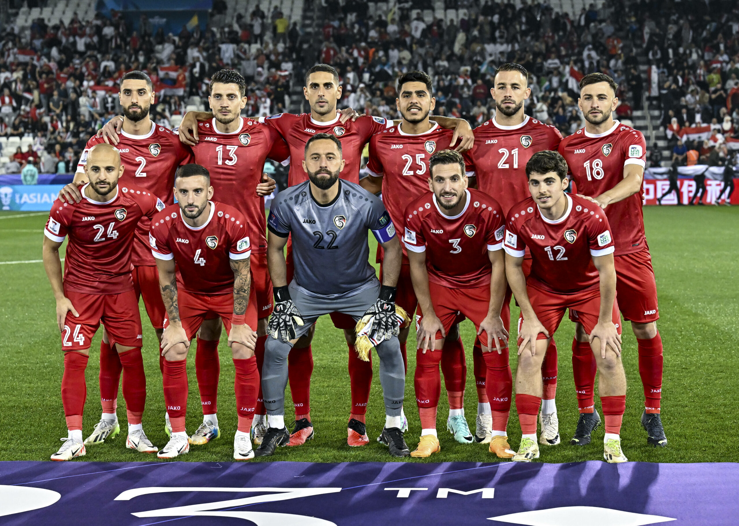 Teamfoto der syrischen Nationalmannschaft