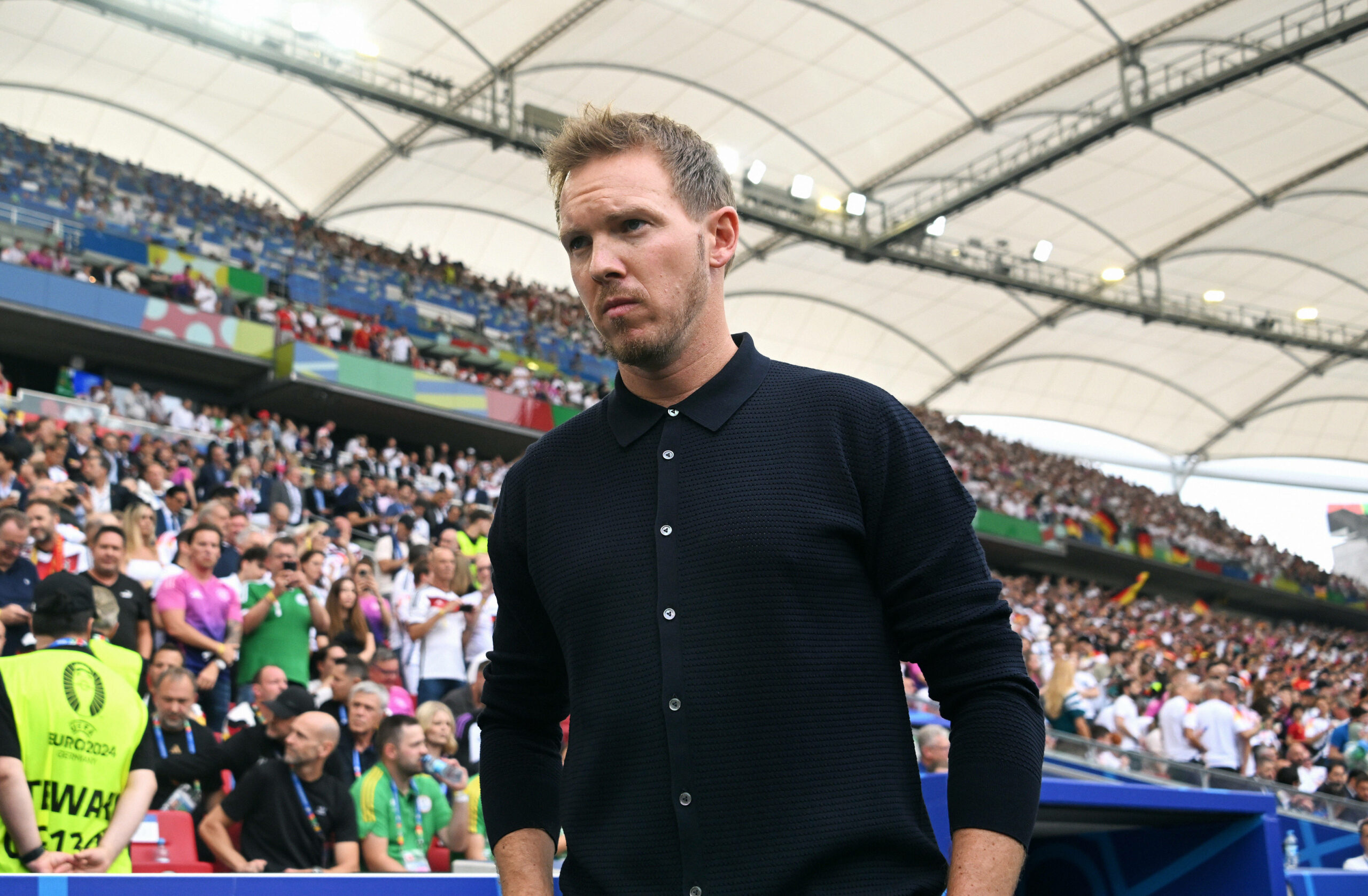 Julian Nagelsmann im Stadion in Stuttgart