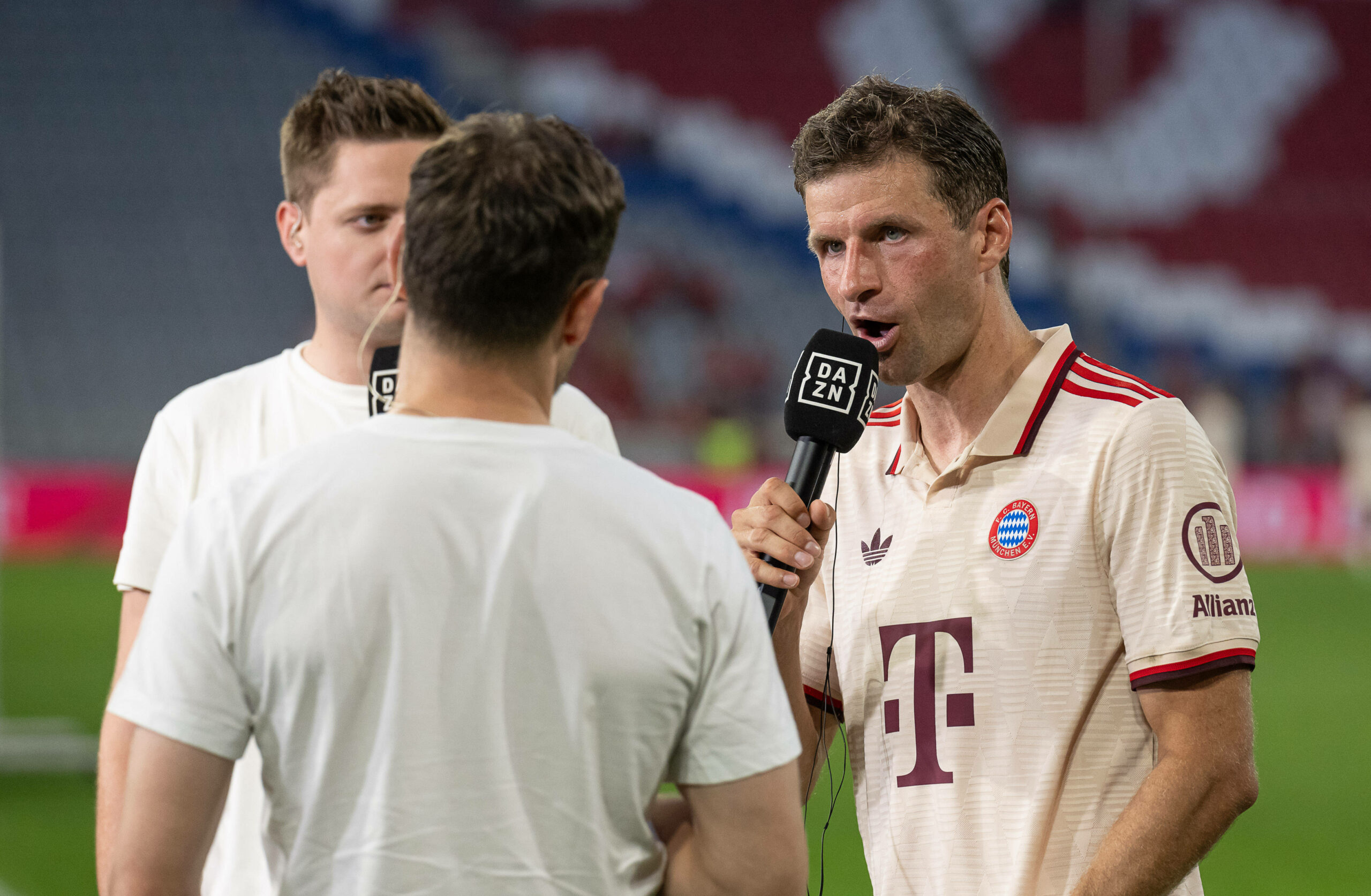 Thomas Mueller beim Interview