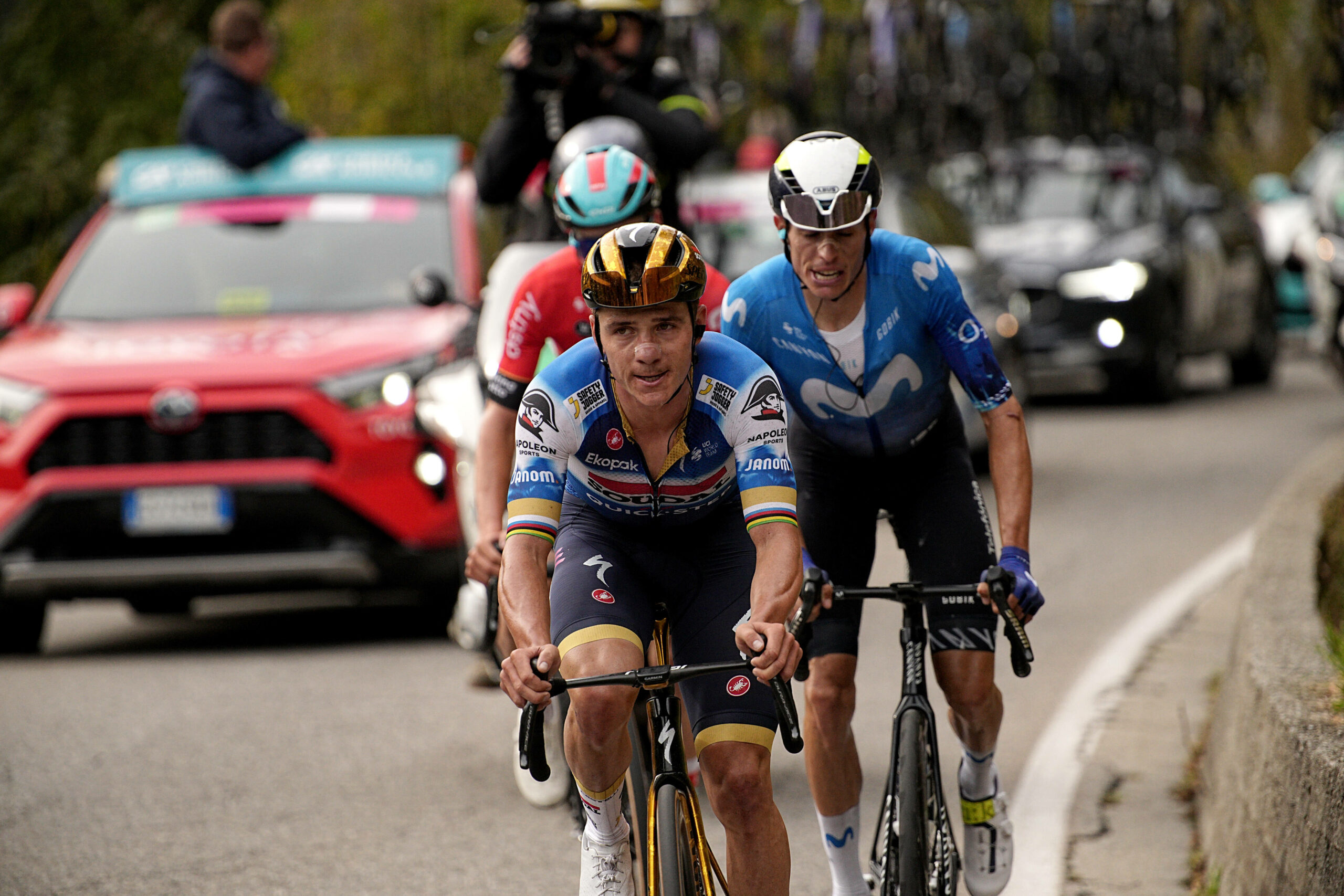 Rad-Profi Remco Evenepoel auf dem Rennrad