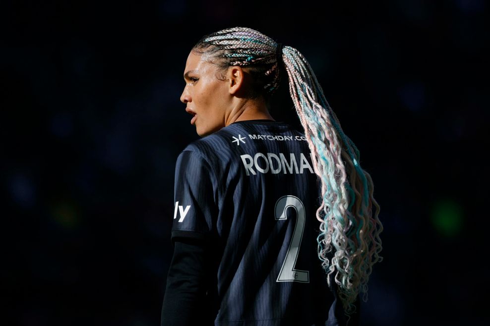 Trinity Rodman im Fußballtrikot