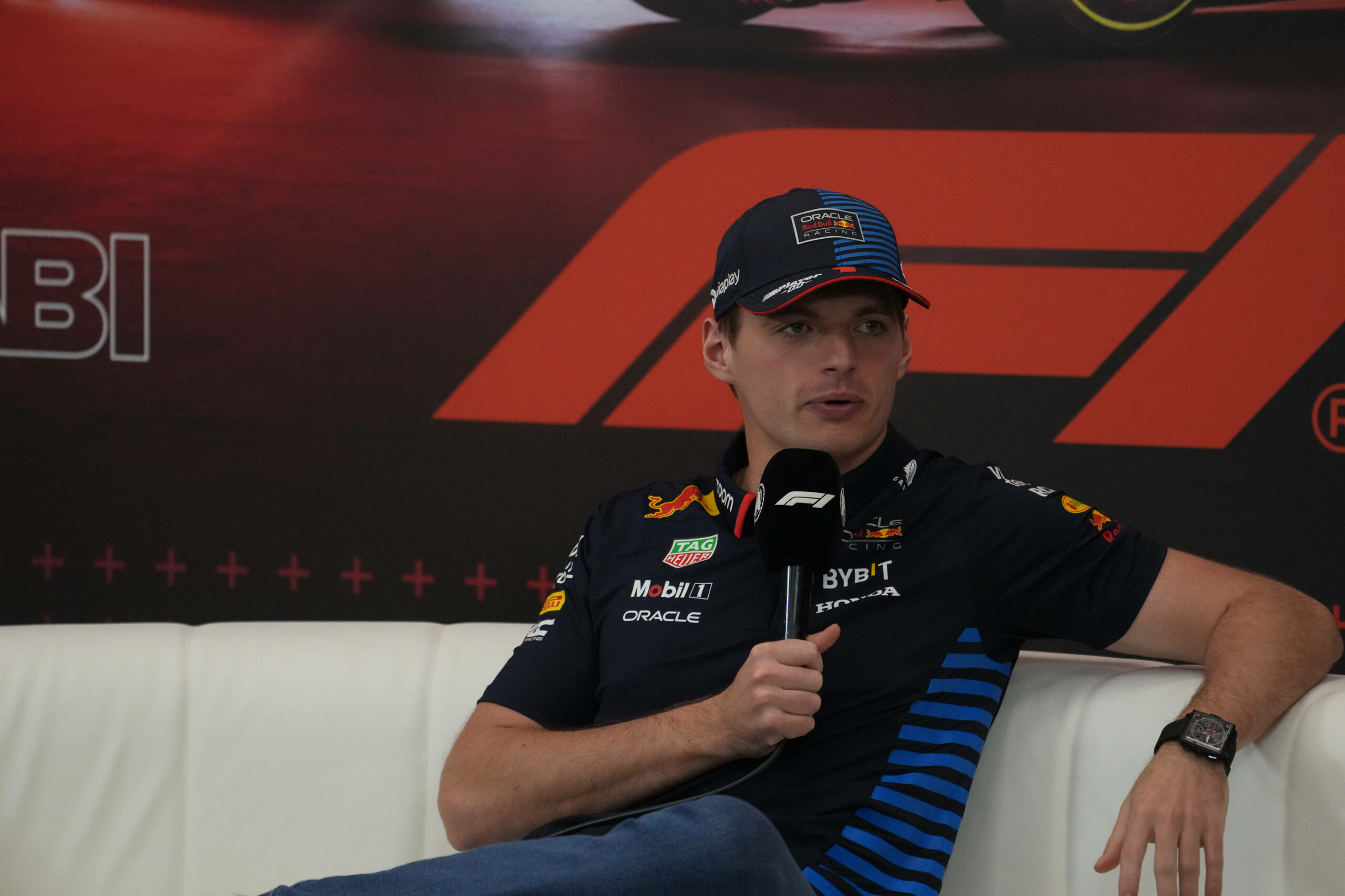 Max Verstappen bei einem Interview