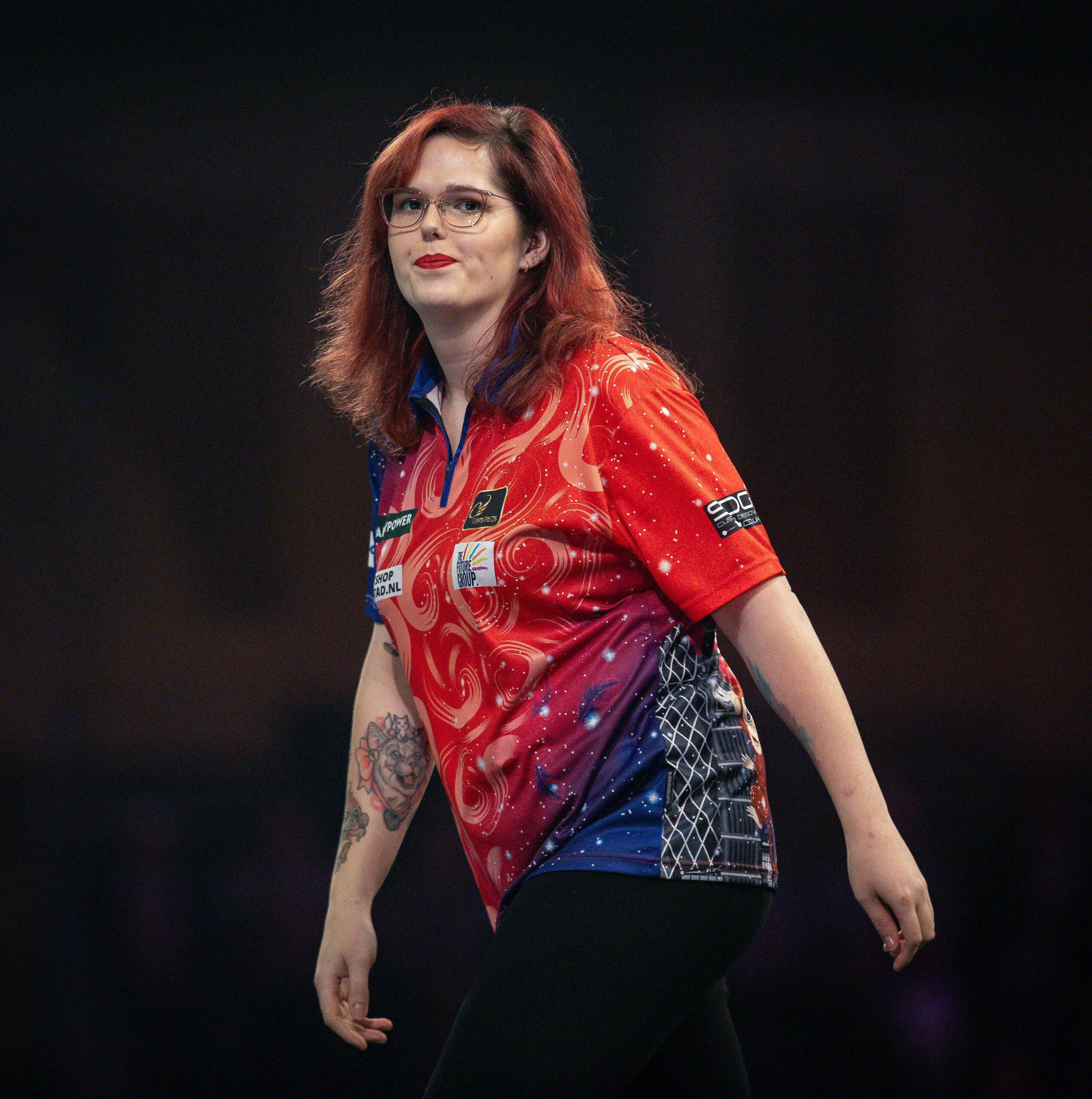 Noa-Lynn van Leuven bei der Darts-WM