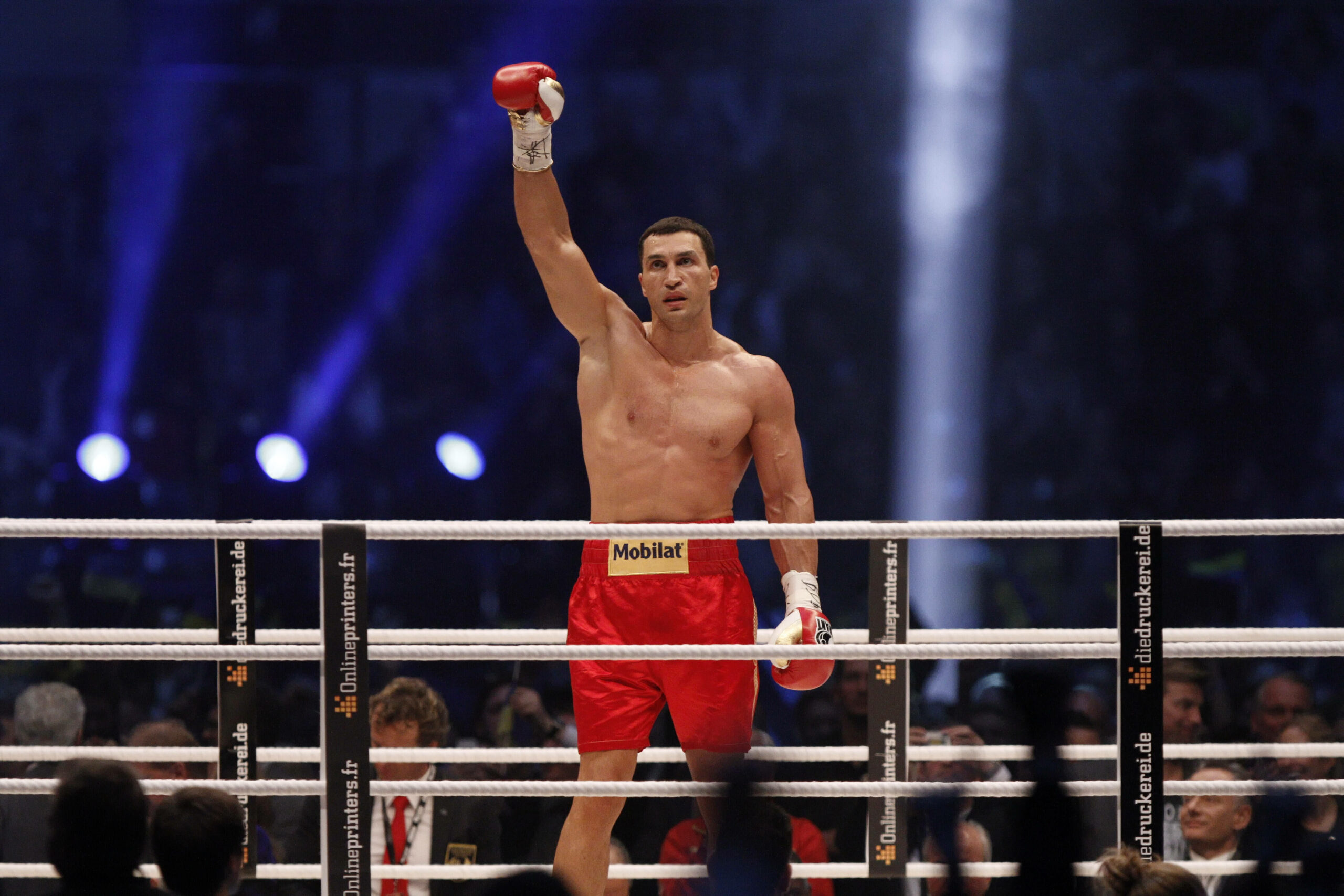 Wladimir Klitschko mit Siegerpose