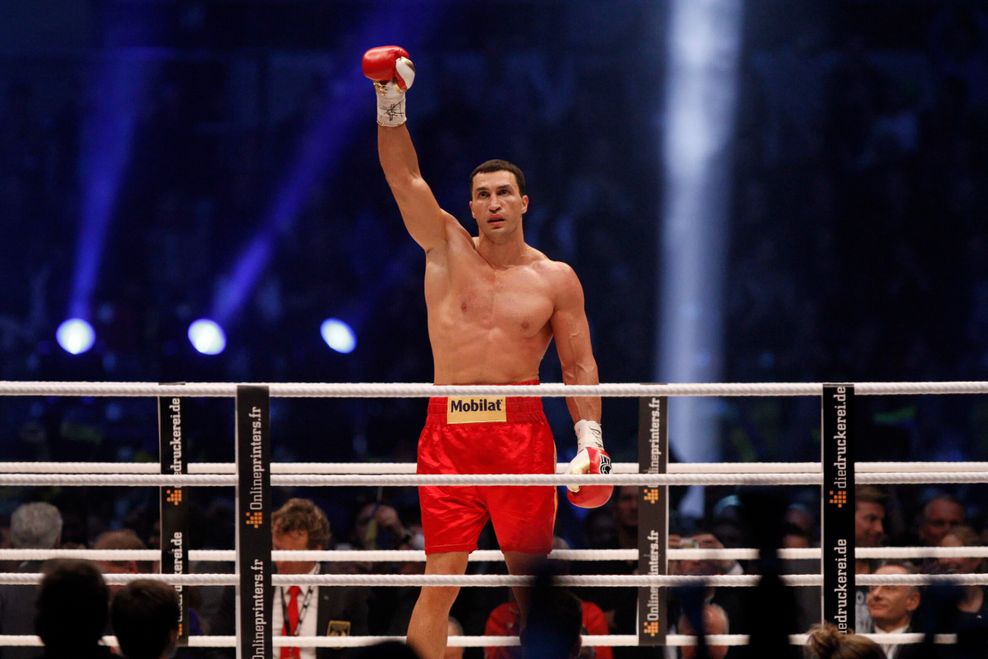 Wladimir Klitschko mit Siegerpose