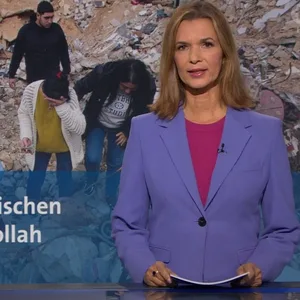 Julia-Niharika Sen während der „Tagesschau“-Ausgabe am 1. Dezember 2024.