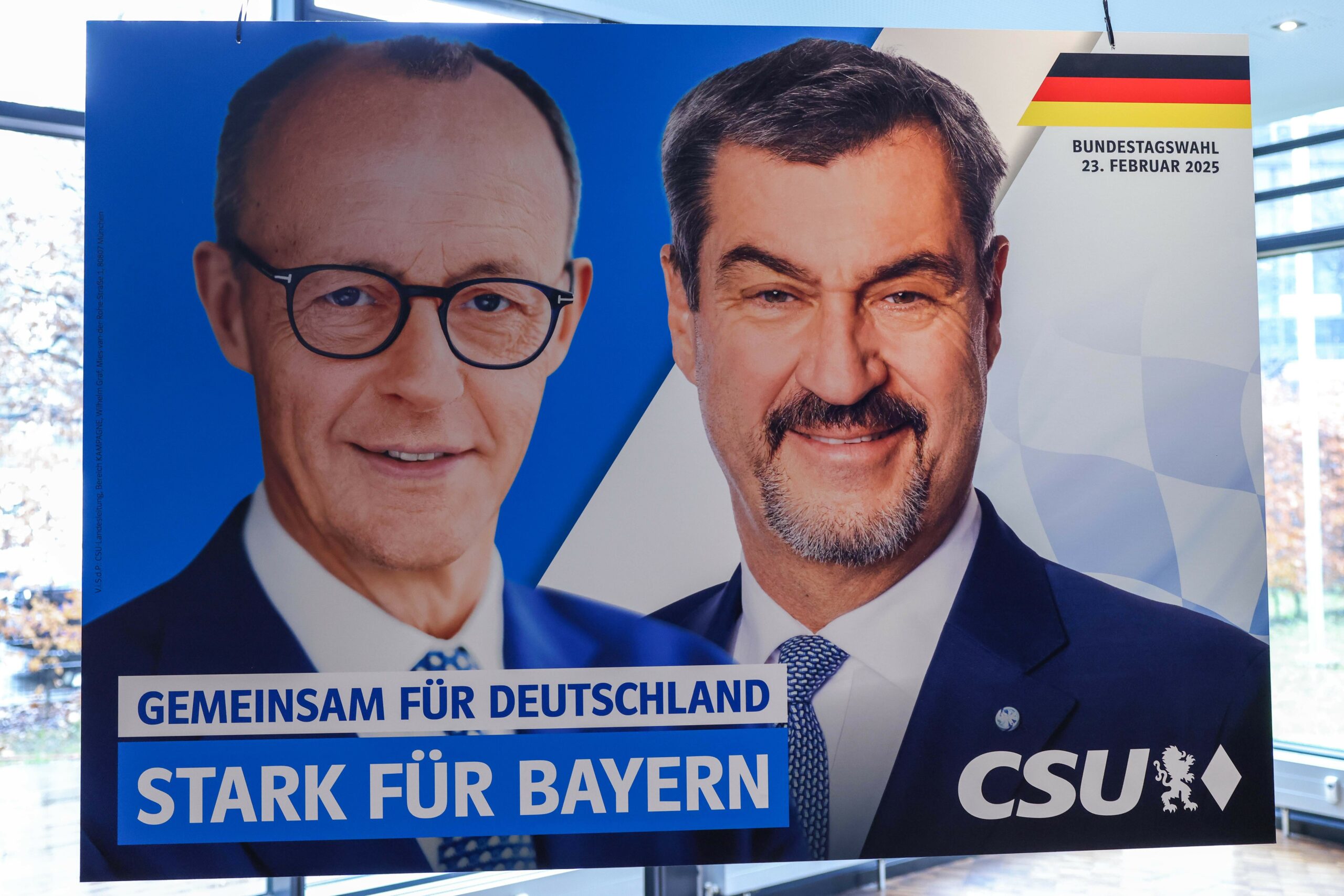 Auch in Bayern wird CDU-Chef Friedrich Merz plakatiert. Gleichzeitig gibt es ständig Querschüsse aus München.