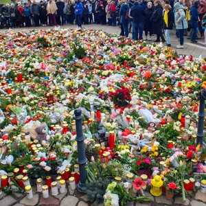 Blumen auf dem Magdeburger Weihnachtsmarkt