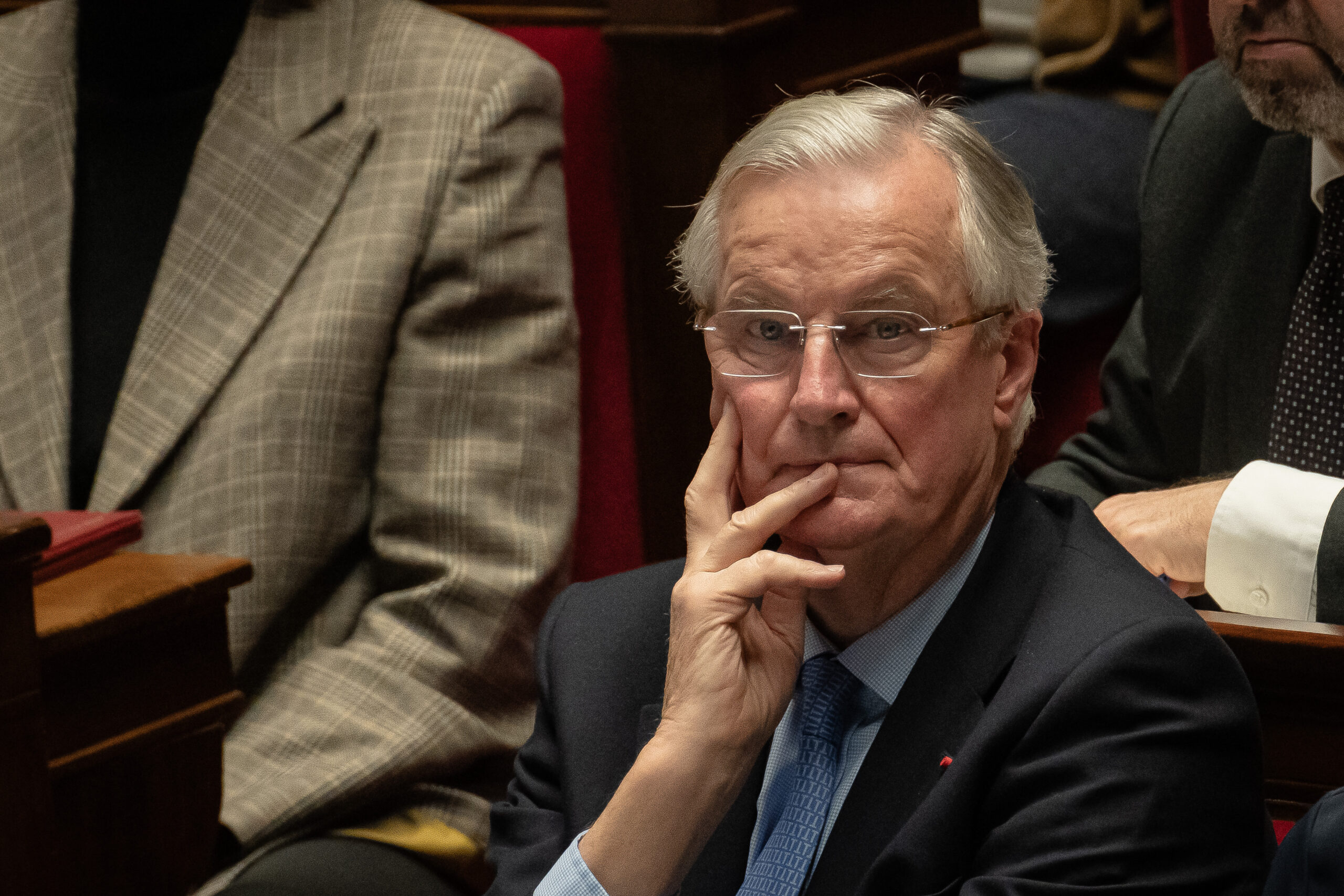 Frankreichs Noch-Premier Michel Barnier am Mittwoch in der Nationalversammlung.