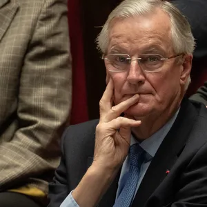 Frankreichs Noch-Premier Michel Barnier am Mittwoch in der Nationalversammlung.