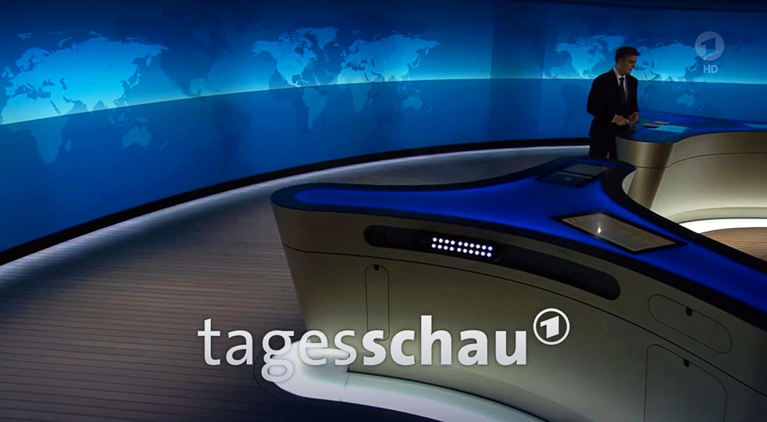 Die „Tagesschau“ konnte wegen eines technischen Absturzes am Donnerstagmorgen kurzzeitig keine Fotos und Schriften zeigen.