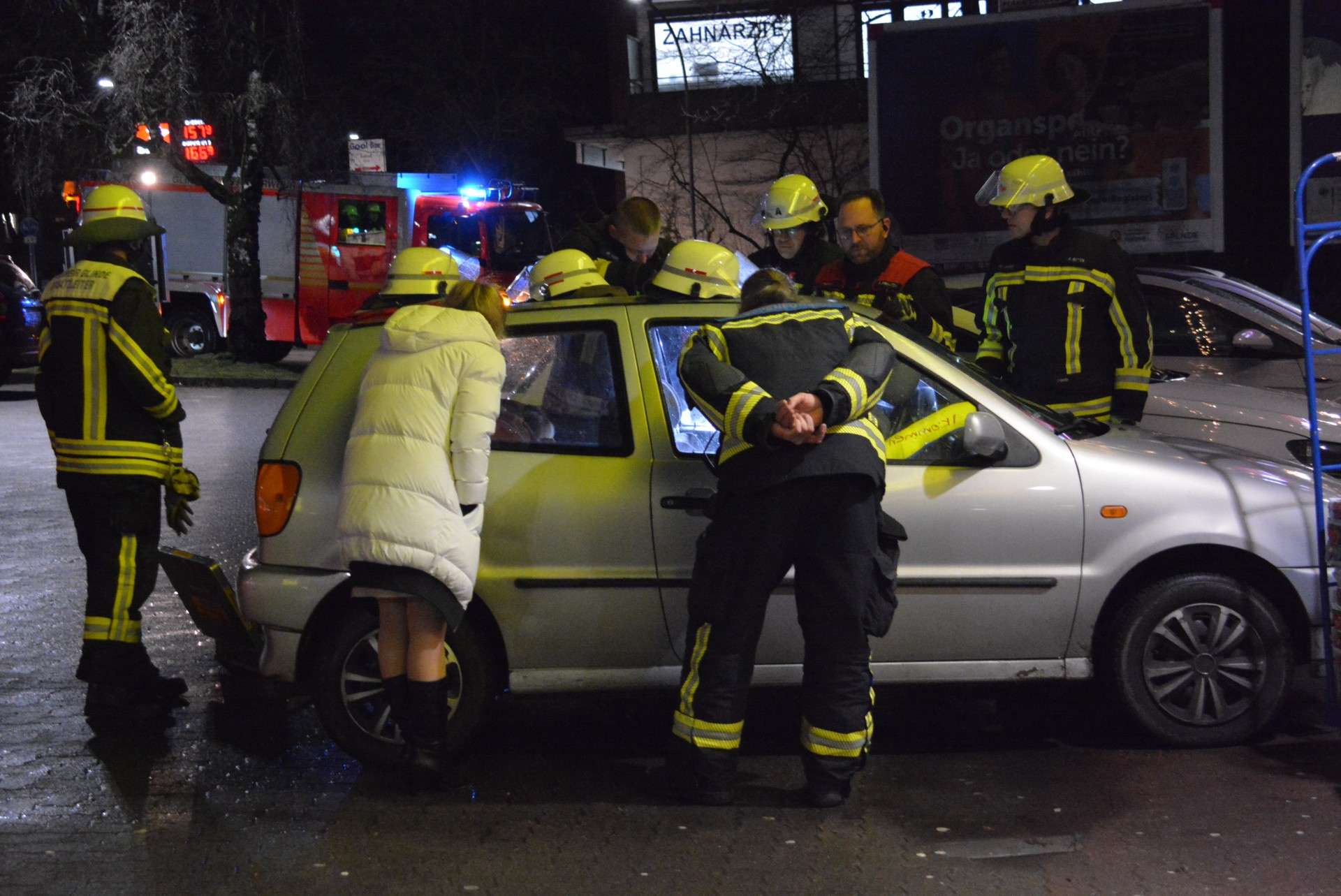 Das Mädchen war in diesem Auto eingeschlossen.