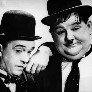 Das Komiker-Duo Laurel und Hardy