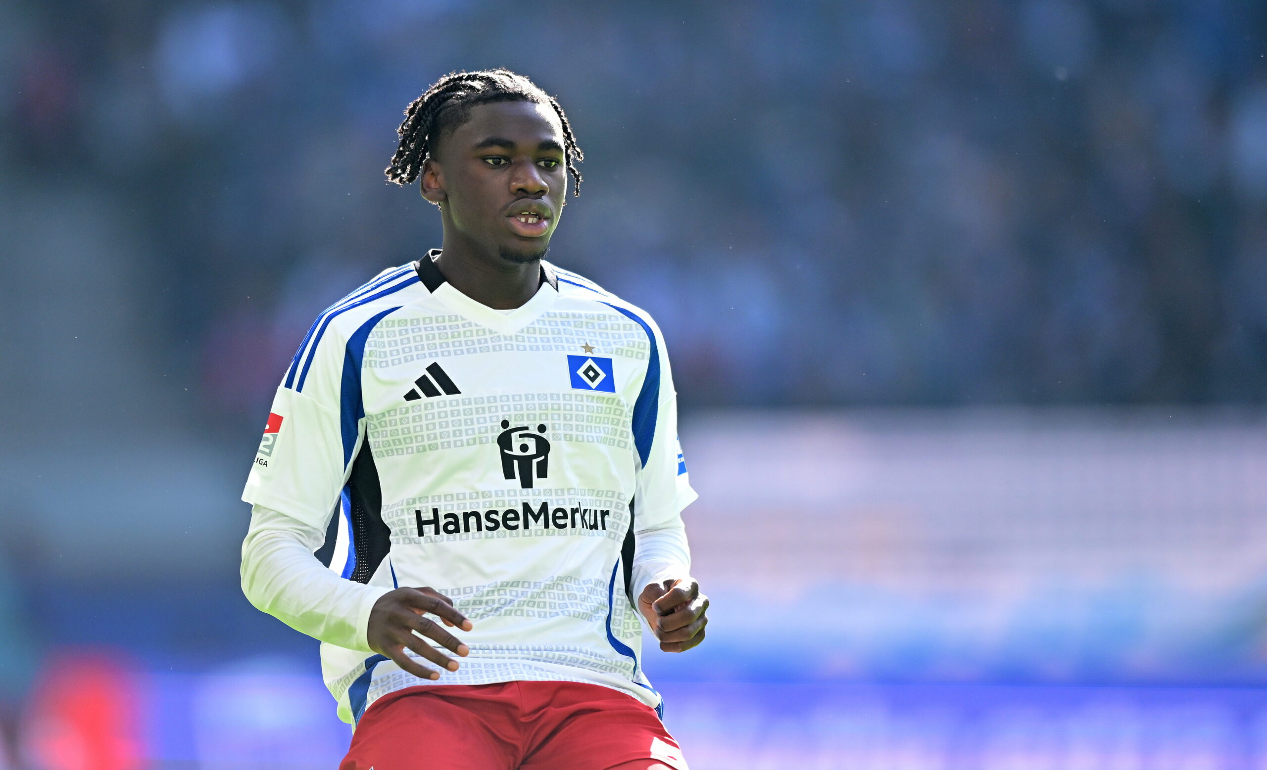 Fabio Baldé ist seit dieser Saison fester Bestandteil des HSV-Zweitligakaders und kam in dieser Saison schon auf 13 Pflichtspieleinsätze.