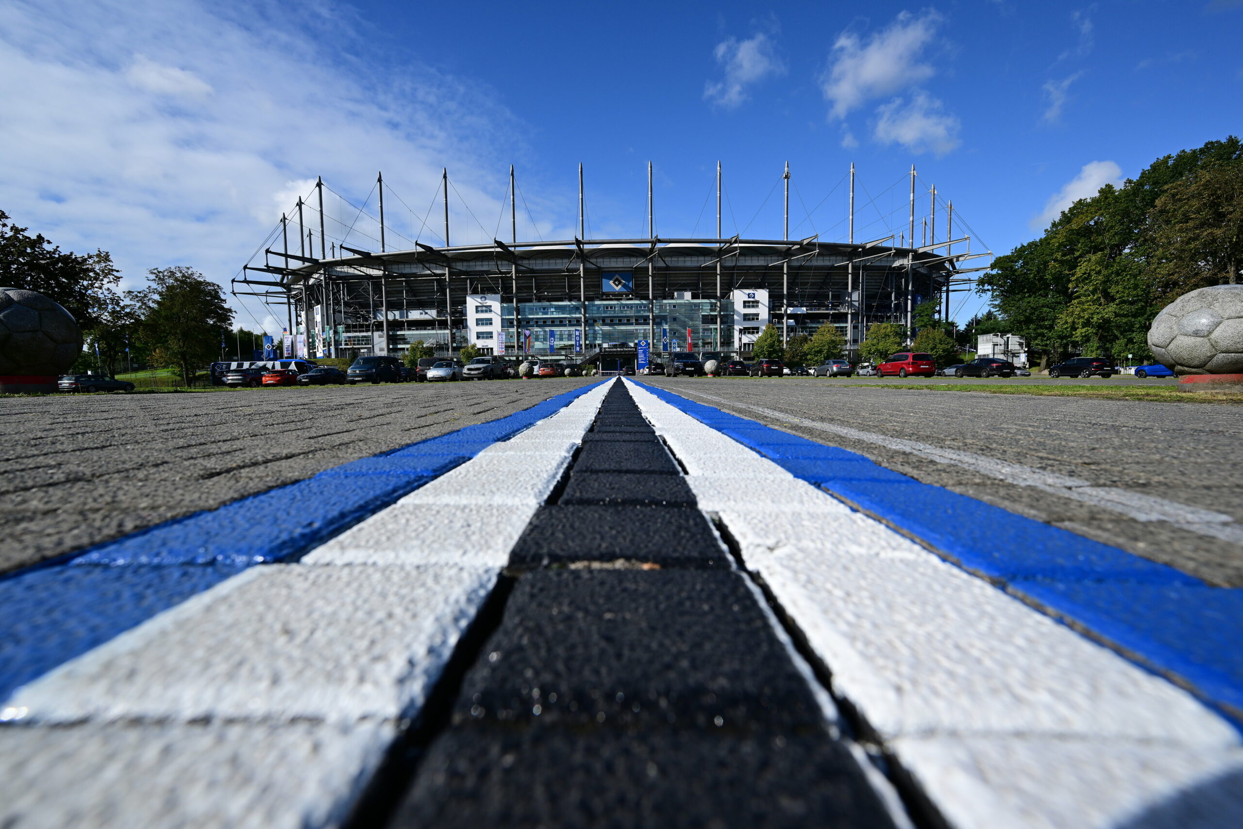 Das Volksparkstadion des HSV