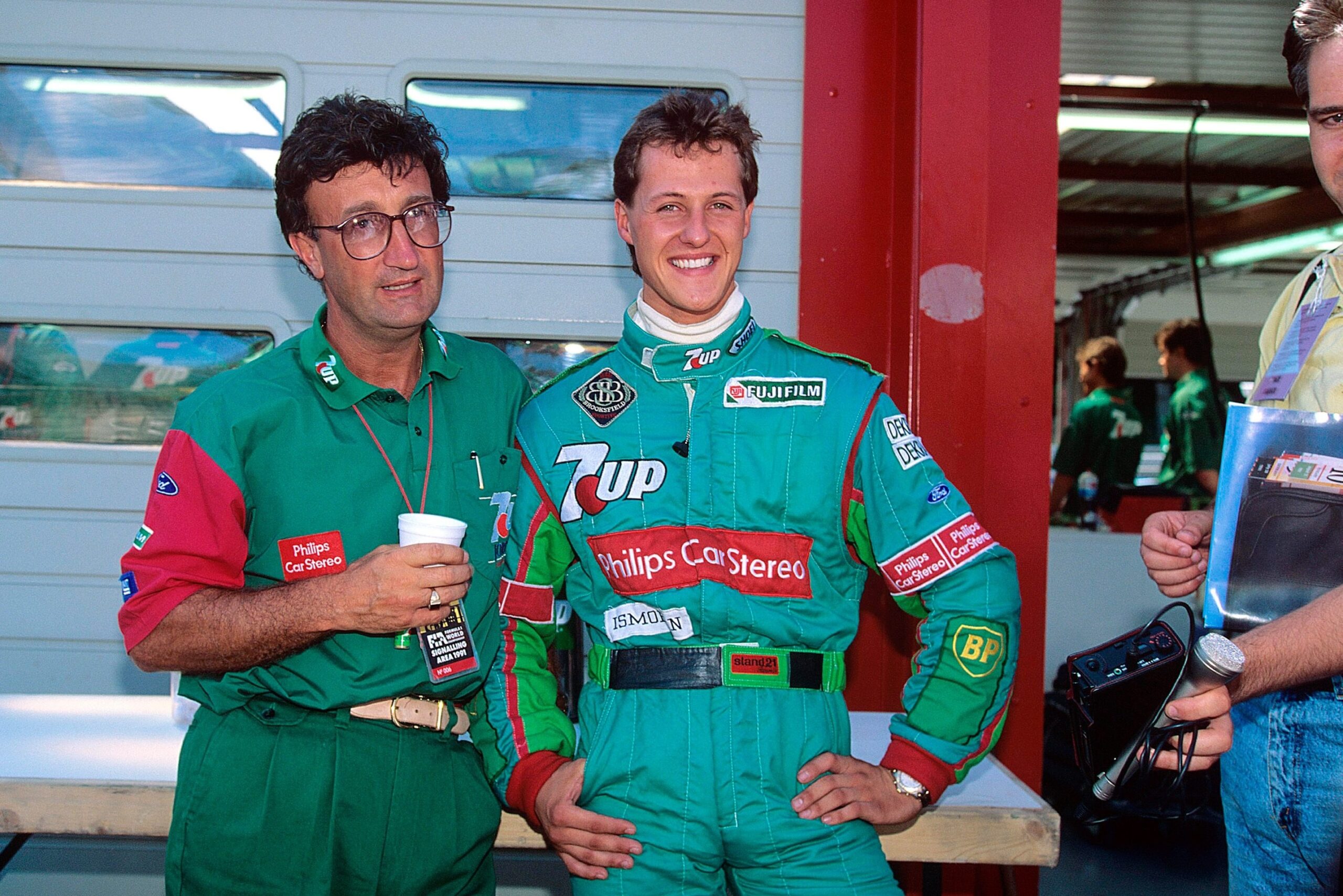 Eddie Jordan und Michael Schumacher