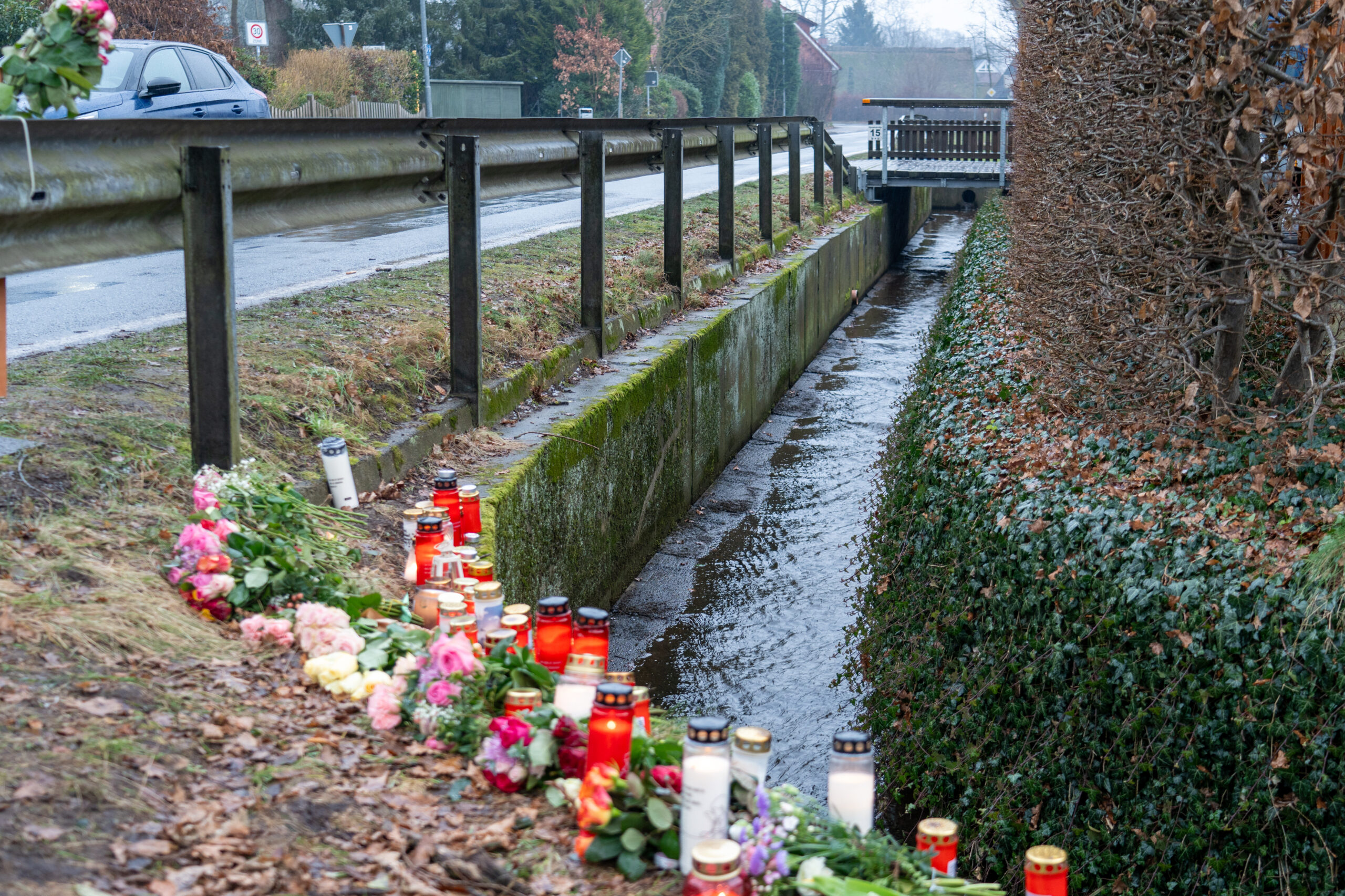 In diesem Graben wurde der 17-Jährige gefunden.