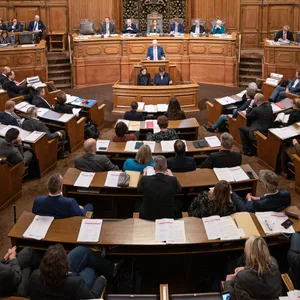 Plenarsaal im Hamburger Rathaus