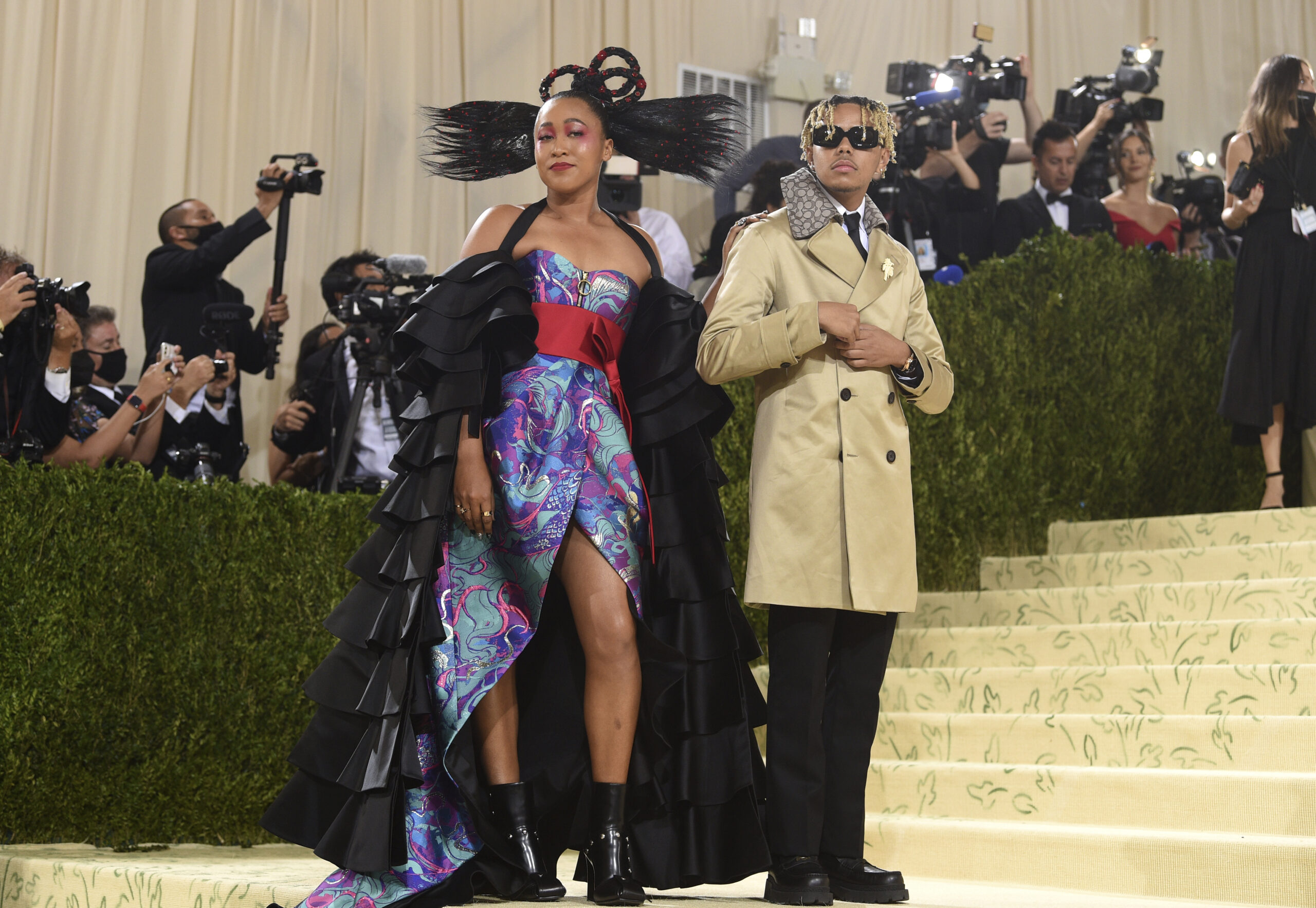 Naomi Osaka und Cordae bei einer Gala in New York