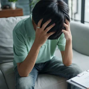 Person mit Depressionen
