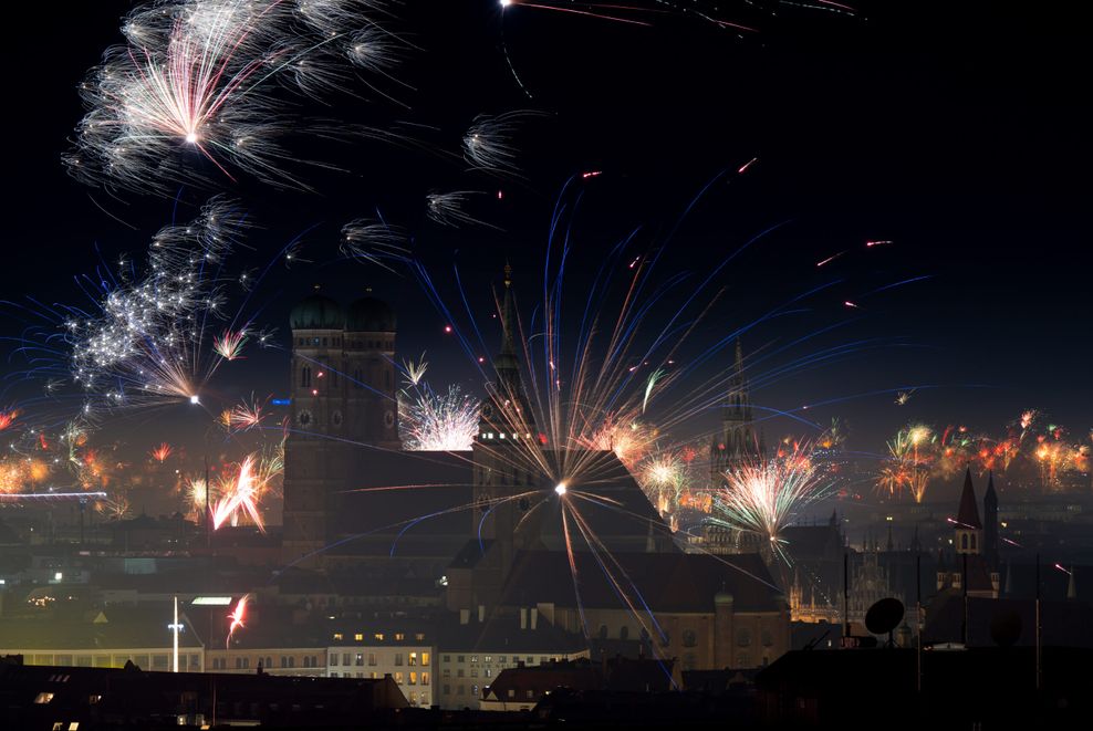 Feuerwerk in München: Doch es ging nicht nur schön und friedlich zu.