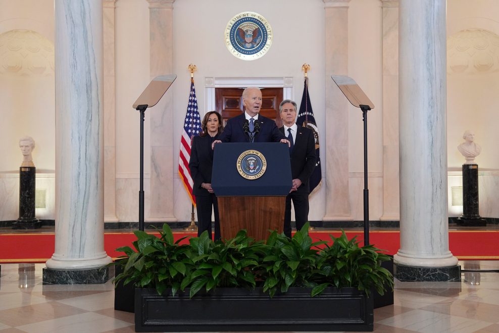 US-Präsident Joe Biden äußert sich zum Waffenruheabkommen im Gazastreifen und zur Freilassung der Geiseln.