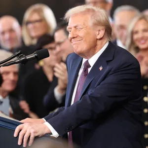 Donald Trump bei seiner ersten Rede als 47. Präsident der Vereinigten Staaten.