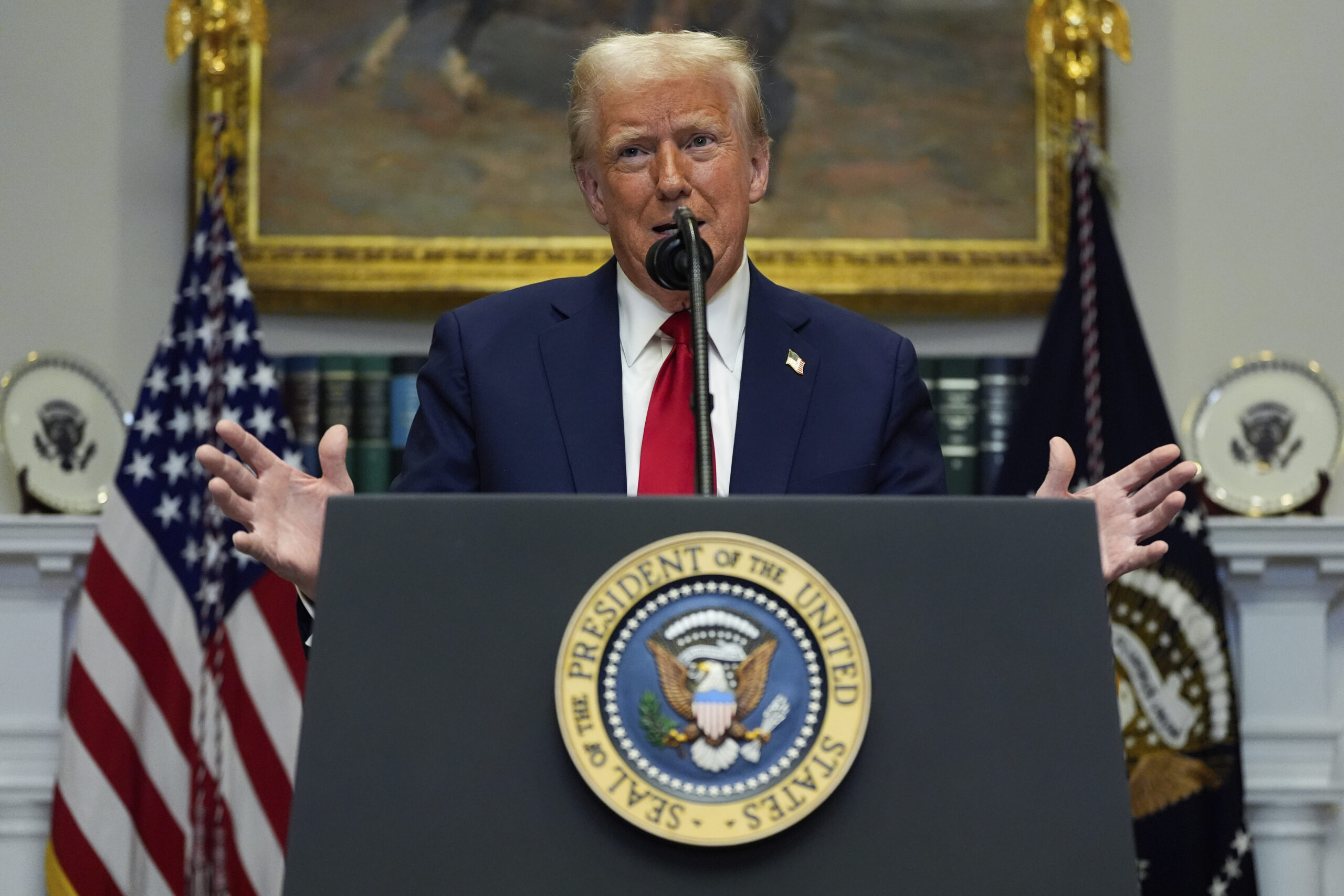 Donald Trump nach Amtsantritt im Weißen Haus.