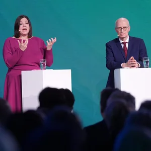 Fegebank, Thering und Tschentscher bei dem ersten Triell vor der Bürgerschaftswahl im März