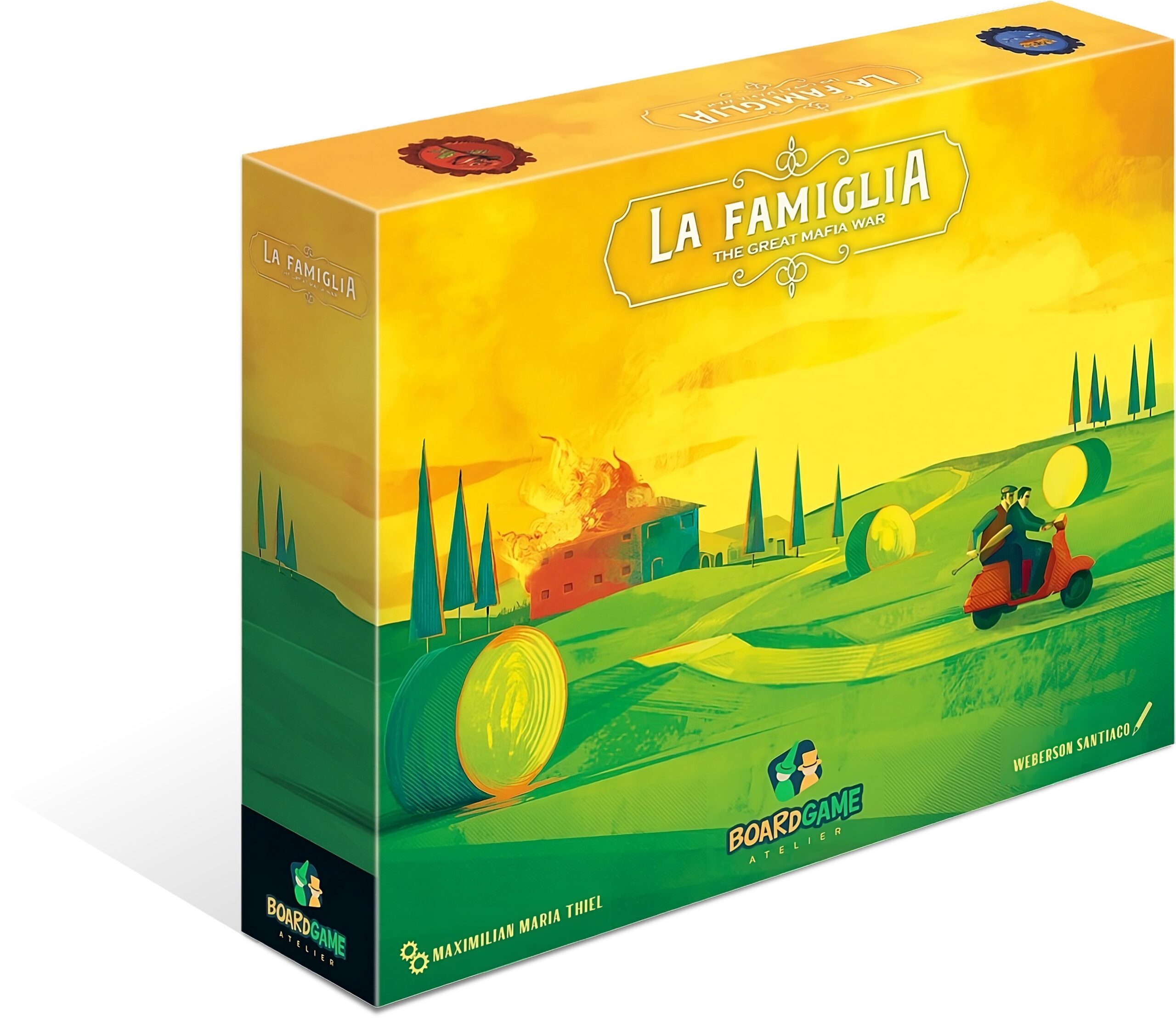 Das Brettspiel „La Famiglia – The Great Mafia War“