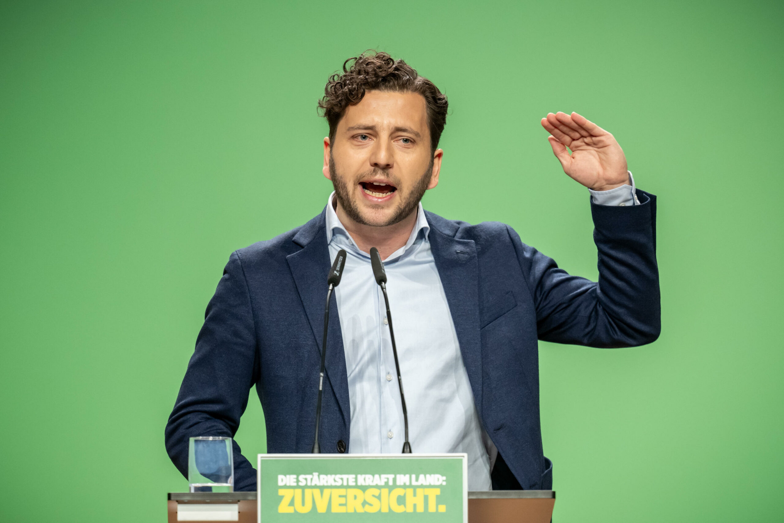 Grünen-Chef Felix Banaszak (Archivbild).