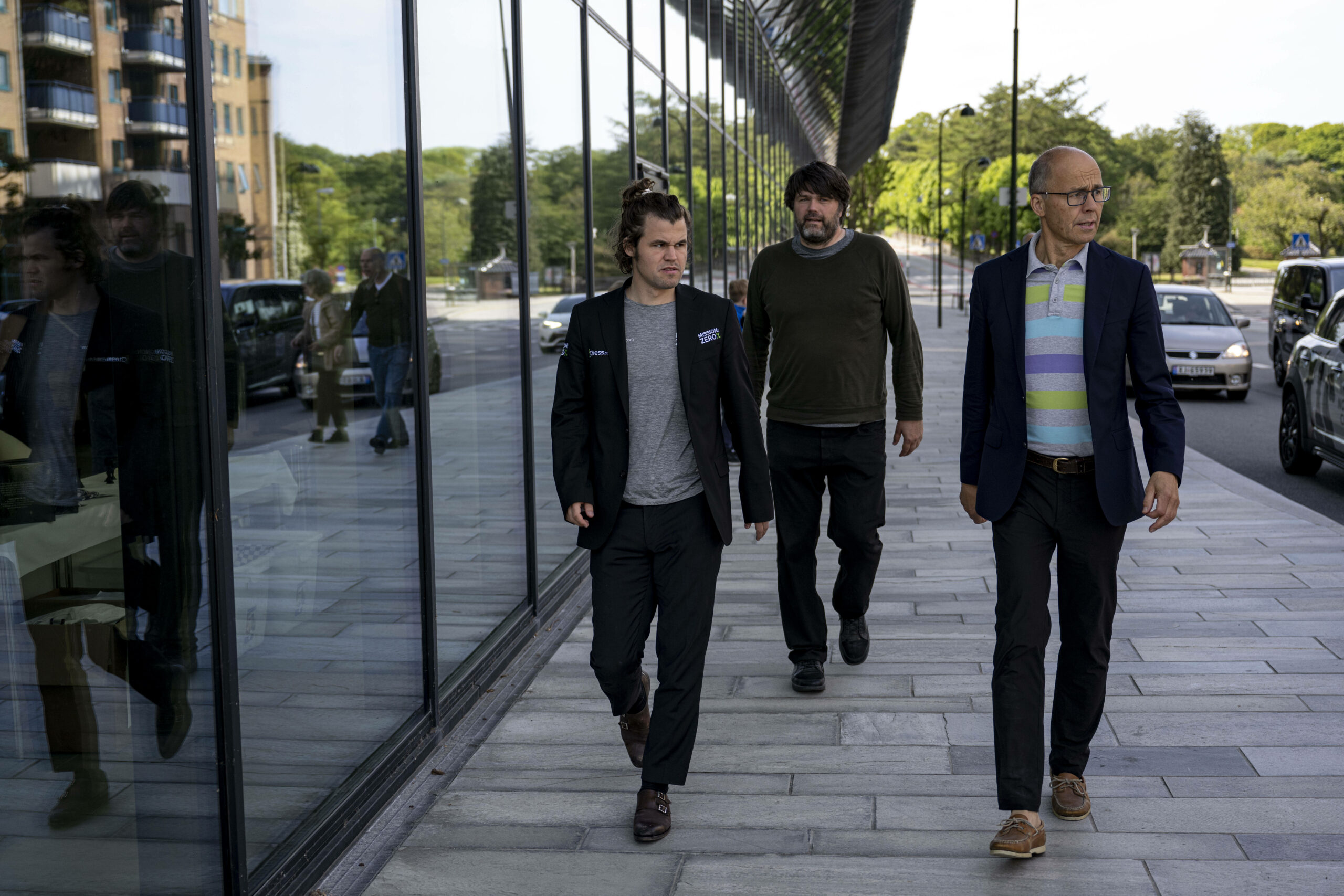 Magnus Carlsen und sein Trainer Peter Heine Nielsen im norwegischen Stavanger