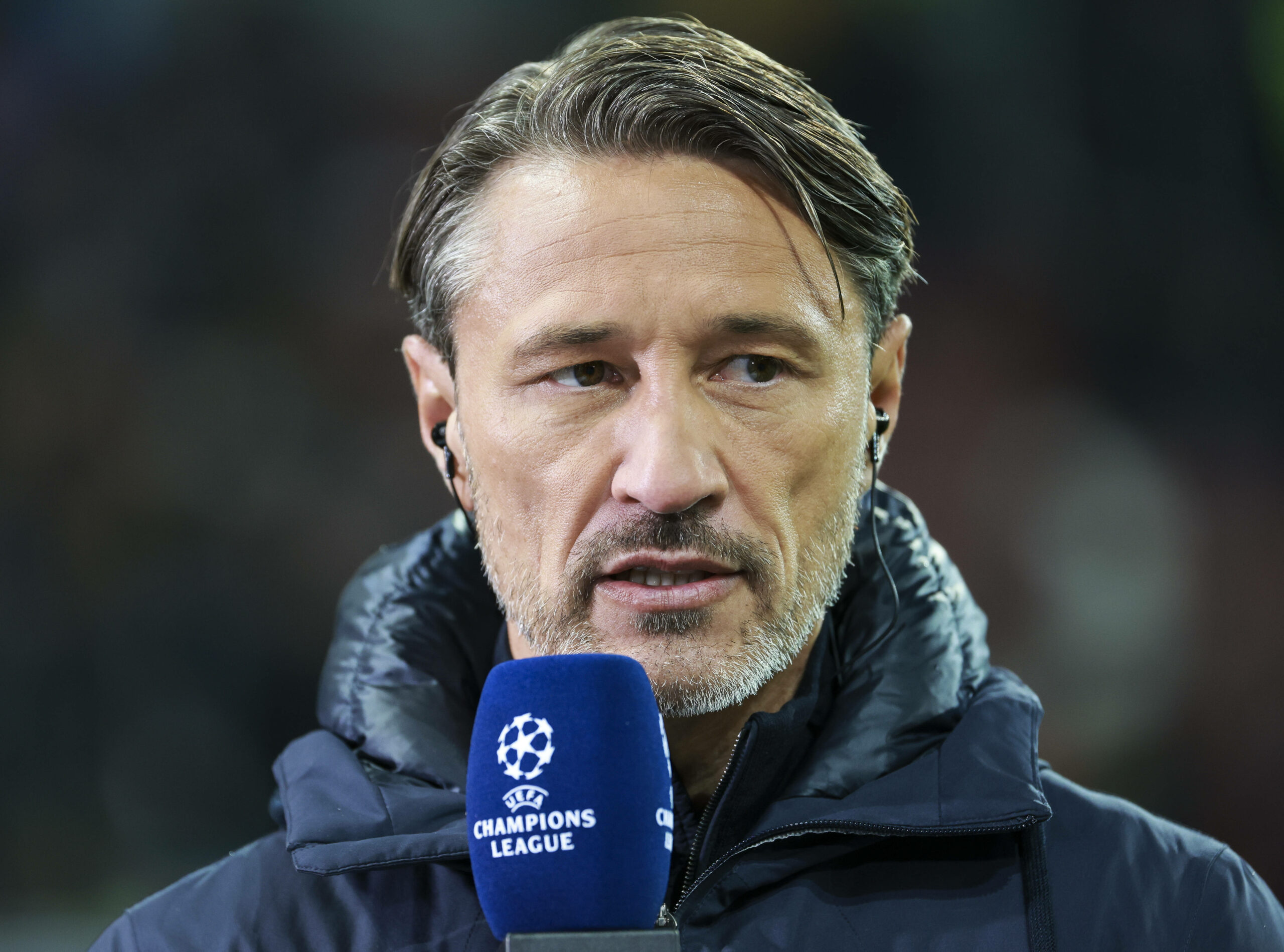 Niko Kovac am Mikrofon bei der Champions League