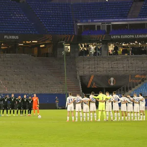 Leere Ränge in der Europa League: Die Partien von Dynamo Kiew lockten nur wenige Fans ins Volksparkstadion.