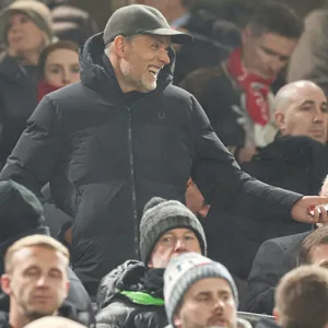 Thomas Tuchel auf der Tribüne als Nationaltrainer Englands