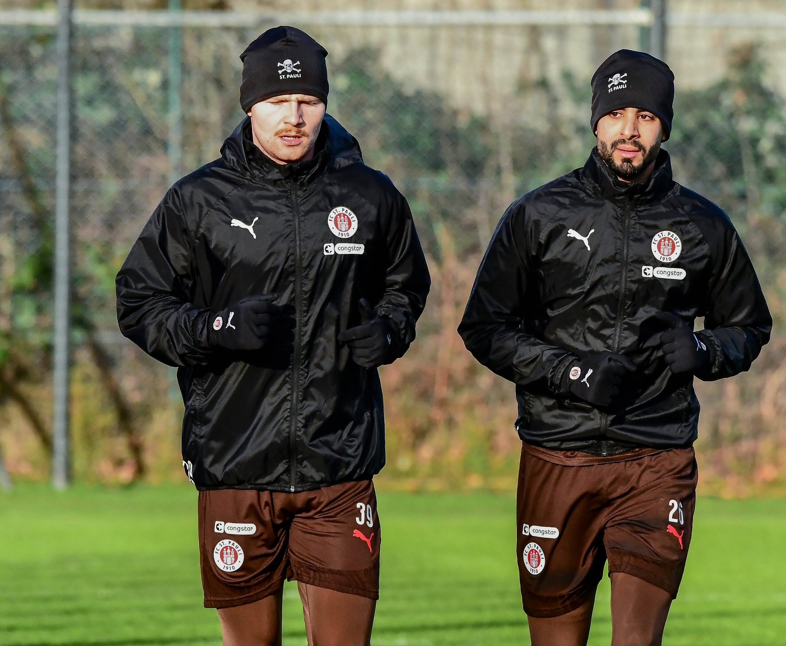 Robert Wagner und Elias Saad beim Lauftraining