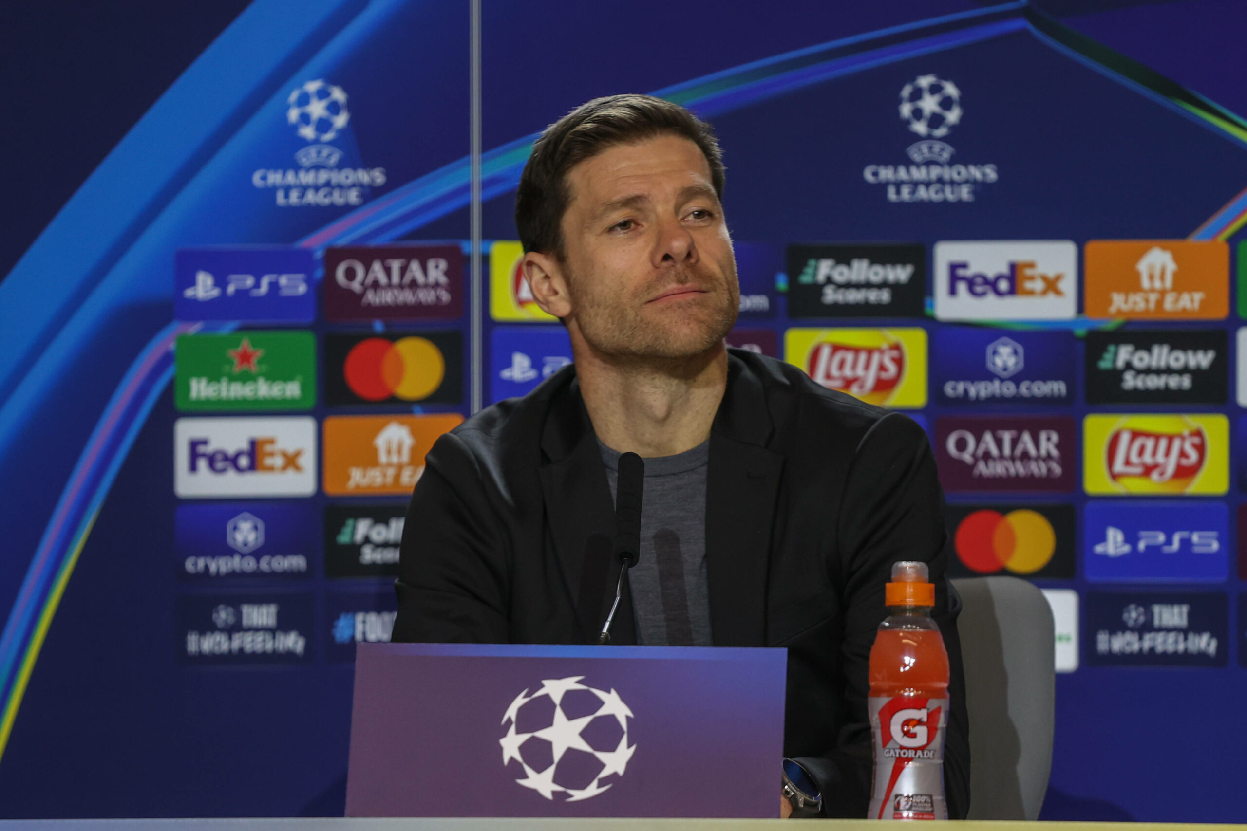 Xabi Alonso bei einer Pressekonferenz in Madrid